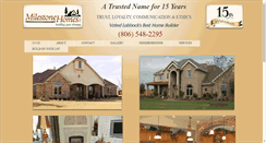 Desktop Screenshot of milestonehomesinc.com