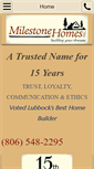 Mobile Screenshot of milestonehomesinc.com